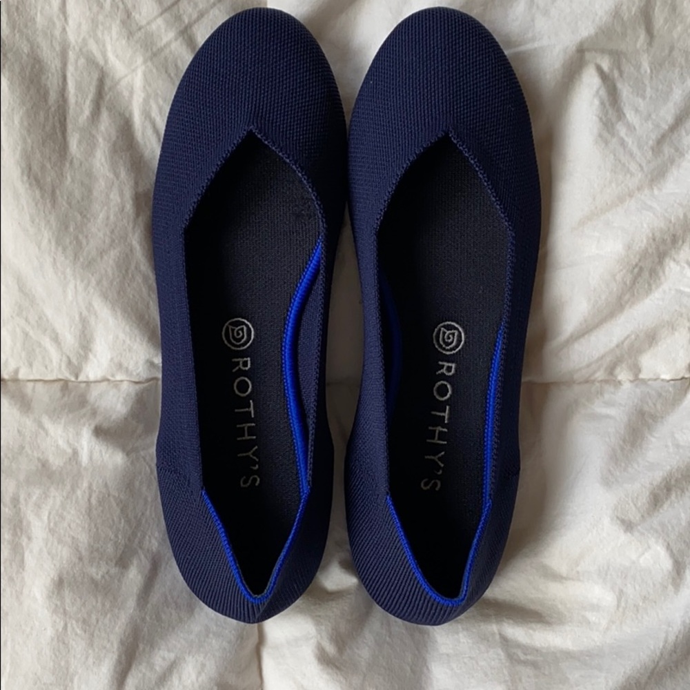 Rothy’s 10.5/Navy Blue. Flats.